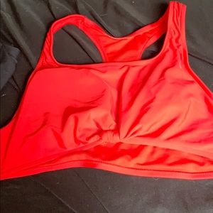 Red bikini top
